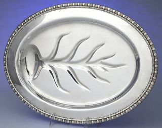 International Silver Mayfair (Silverplate, Hollowware) Medium Footed Meat Platte