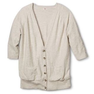 Mossimo Supply Co. Juniors Plus Size 3/4 Sleeve Boyfriend Sweater   Oatmeal 2X