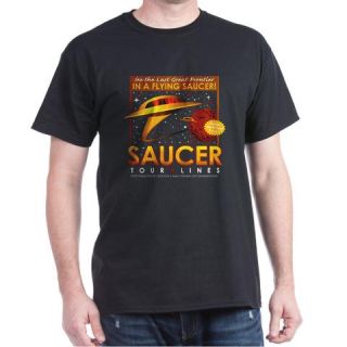  Saucer Tour Lines Dark T Shirt