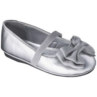 Toddler Girls Cherokee Janya Ballet Flat   Silver 7
