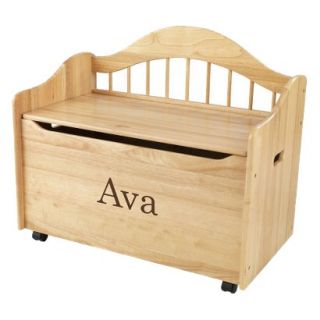 Kidkraft Limited Edition Personalised Natural Toy Box   Brown Ava