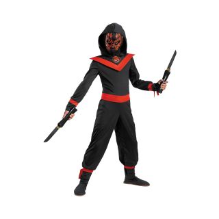 Neon Ninja Child Costume, Red/Black, Boys