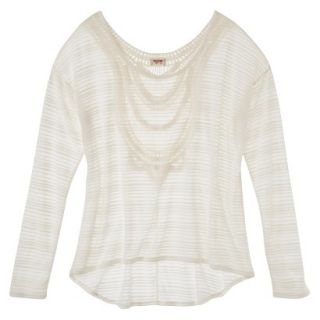 Mossimo Supply Co. Juniors Top with Crochet Detail Back   M