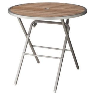 Outdoor Patio Furniture Threshold Wood Round Table, Bryant Collection