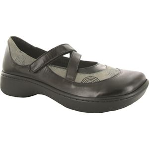 Naot Womens Lagos Black Madras Slate Nubuck Shoes, Size 38 M   25041 N1R