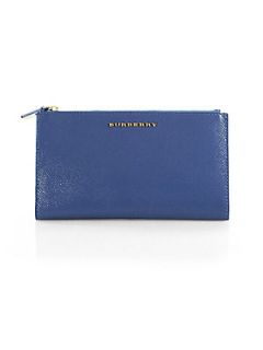 Burberry Constantine Bi Fold Wallet   Light Blue