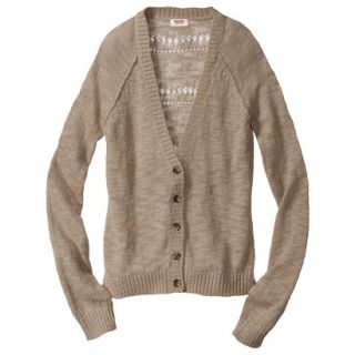 Mossimo Supply Co. Juniors Pointelle Back Cardigan   Tan M(7 9)