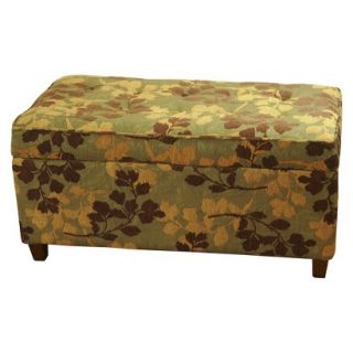 Storage Ottoman Kinfine Elegant Storage Bench for Any Room   Brown Floral