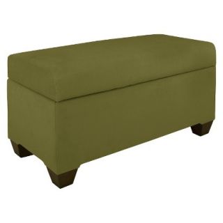 Skyline Bench Ecom Storage Bench 8802ST Velvet Apple Green Upholstered