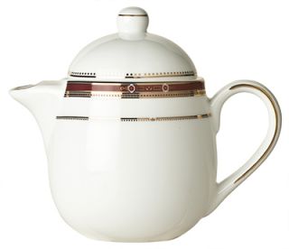 Syracuse China 15 oz Barrymore Tea Pot   Lid, Glazed, White