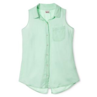 Mossimo Supply Co. Juniors Sleeveless Shirt   Green XS(1)
