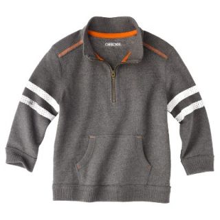 Cherokee Infant Toddler Boys Quarter Zip Sweatshirt   Charcoal 3T