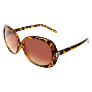 Mossimo Round Sunglasses with Tortoise and Blue Enamel Accent