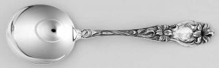 Frank Whiting Lily/Floral (Sterling,1910,No Monograms) Round Bowl Soup Spoon (Gu