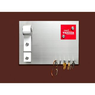Red Vanilla Stainless Steel Magnetic Memo Board