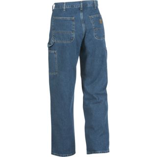 Carhartt Washed Denim Work Dungaree   Deep Stone, 44 Inch Waist x 32 Inch