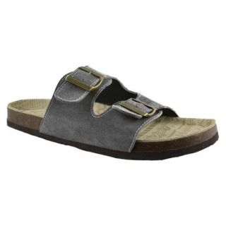 Mens MUK LUKS Parker Duo Strapped Footbed Sandals   Grey 10