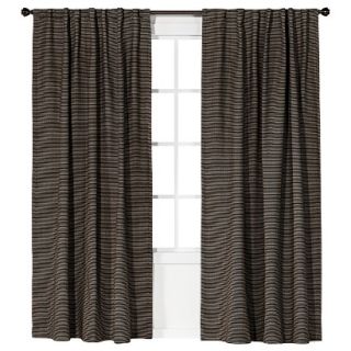 Nate Berkus Linen Weave Window Panel   Brown (54x95)