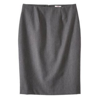 Merona Womens Twill Pencil Skirt   Heather Gray   6