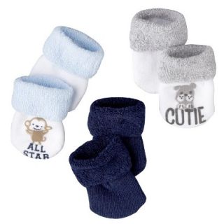 Just One YouMade by Carters Newborn Boys 3 Pack Non Skid Socks   Assorted 0 3