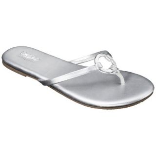 Womens Mossimo Louisa Flip Flop   Silver 8