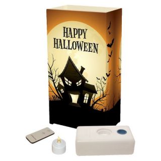 Remote Control Battery Operated Luminaria Kit   Haunted House (10 Count)