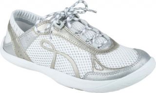 Womens Kalso Earth Shoe Prosper   Silver Microfiber Sneakers