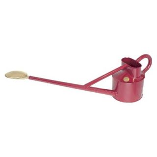 Haws 0.9 gallon Professional Outdoor Metal Watering Can in Burgundy