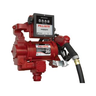 Fill Rite Fuel Transfer Pump with High Flow Nozzle and Meter   115/230 Volt, 30