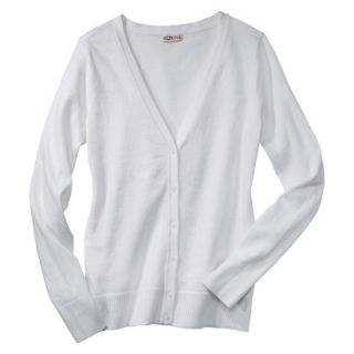 Merona Womens Ultimate Long Sleeve V Neck Cardigan   Fresh White   XL