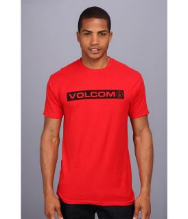 Volcom Wordmark S/S Tee Mens Short Sleeve Pullover (Red)
