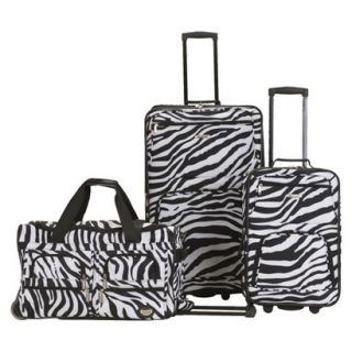 Rockland Spectra 3 pc .Expandable Rolling Luggage Set   Zebra