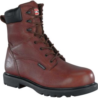 Iron Age Hauler 8In Waterproof EH Composite Toe Work Boot   Brown, Size 8,
