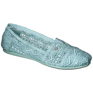 Womens Mad Love Lydia Crocheted Loafers   Mint 8