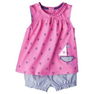 Just One YouMade by Carters Newborn Girls 2 Piece Set   Pink/Light Blue 9 M