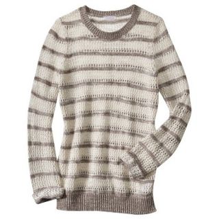 Xhilaration Juniors Open Stitched Sweater   Barnwood M(7 9)