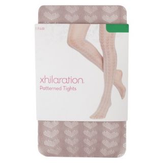 Xhilaration Juniors Patterned Tights   Pink Heart M/L