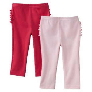 Just One YouMade by Carters Newborn Girls 2 Pack Pant   Pink/Red 12 M