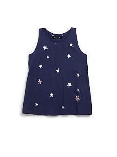 Ralph Lauren Girls Toddlers & Little Star Tank Top   Fresco Blue