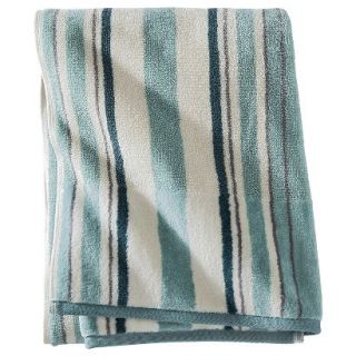 Threshold Stripe Bath Towel   Turquoise