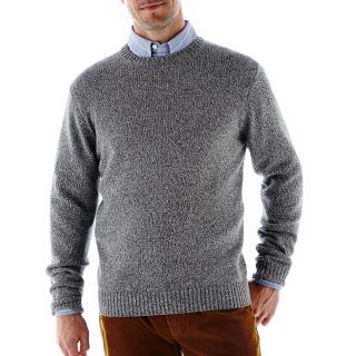 St. Johns Bay Midweight Crewneck Sweater, Grey, Mens