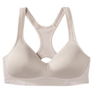 C9 by Champion Womens Medium Support Molded Cup Bra W/Mesh   Taupe XS