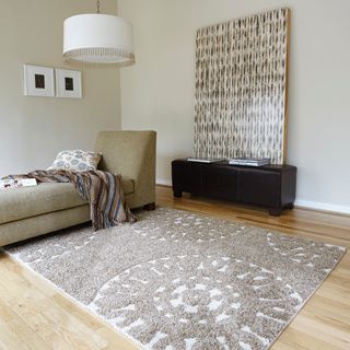 Jullian Beige Shag Rug (53 X 77)