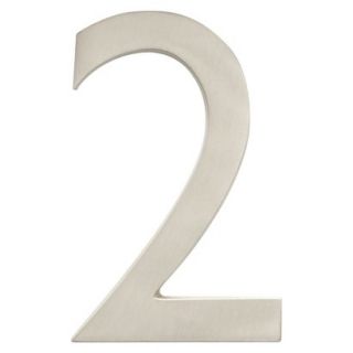 Architectural Mailboxes 5 House Number 2   Satin Nickel