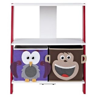 Kids Bookcase Luci Ladder Bookcase with 2 Bins