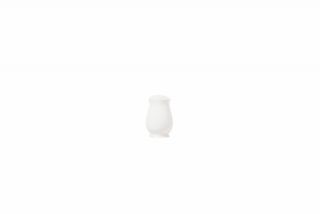 Syracuse China Salt Shaker w/ International Pattern & Shape, Ultra White Bone China