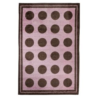 Pink and Brown Dot Rug by Mohawk 40x60