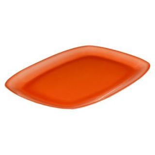 Melamine Crackle Serving Platter   Mandarin