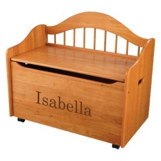 Kidkraft Limited Edition Personalised Honey Toy Box   Brown Isabella