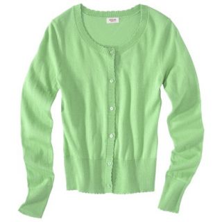 Mossimo Supply Co. Juniors Scalloped Edge Cardigan   Extra Lime XXL(19)